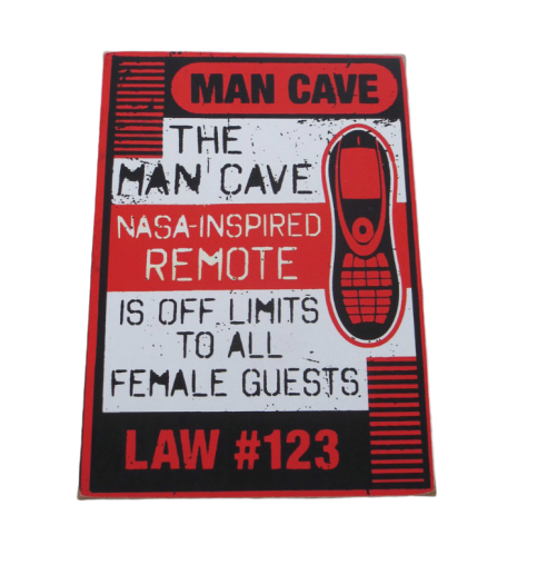 Wooden Plaque Man Cave Law #123
