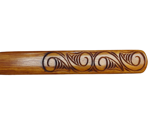 Carved Kauri Taiaha (Large)