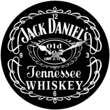 Jack Daniel's Glass Clock
