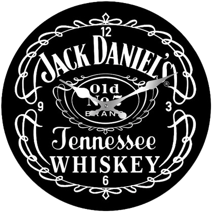 Jack Daniel's Glass Clock