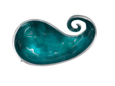 Koru Dish – Medium (Aqua)