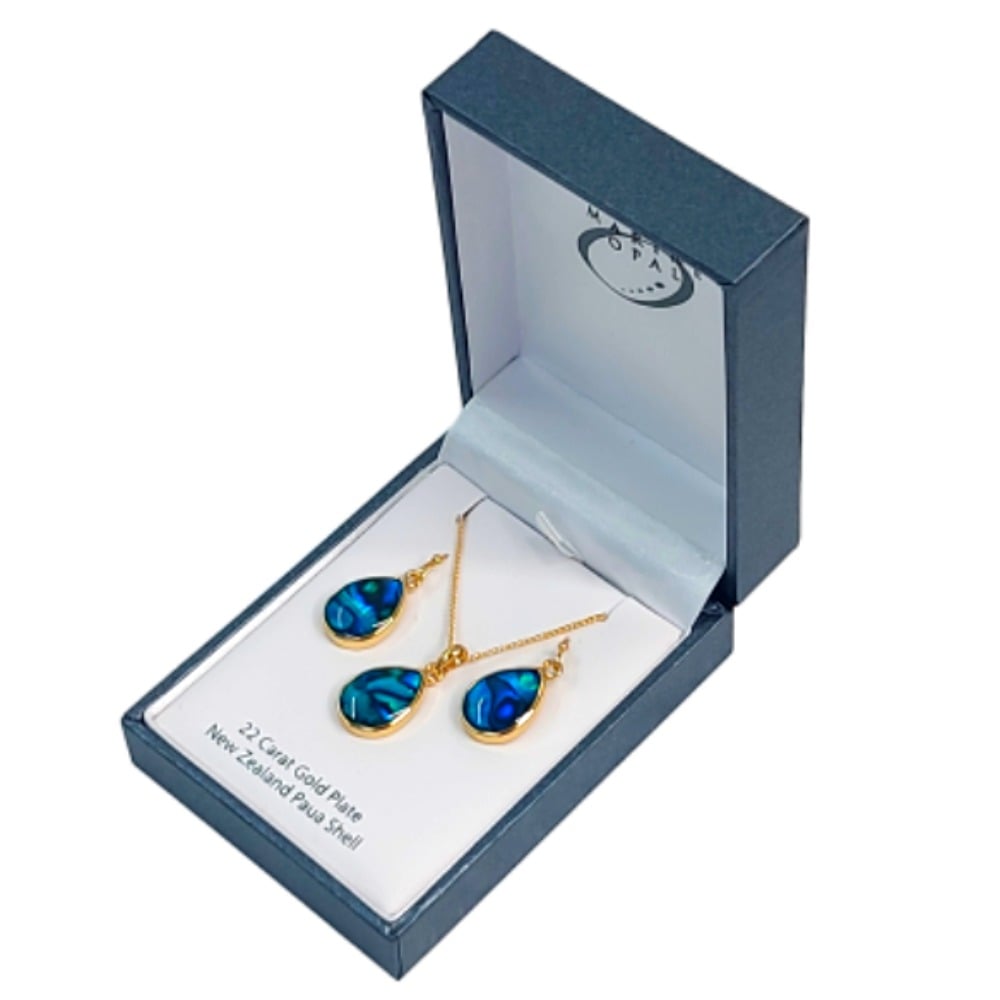 BOCAR 2-Strand Shell Statement Choker Necklace & Earring Set For Women - Boho Jewelry Gift Set